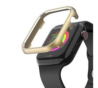 Aluminum Case Compatible with Apple Watch Serie 6 40mm Women Men, Lightweight Slim Frame Cases Bumper Glitter Stainless Steel Protective Shell Shockproof Compatible with iWatch 40mm Series SE/6/5/4