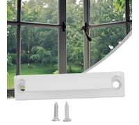 Aluminum Casement Door Handle for Cabinets and Balcony Doors, 9 x 2 x 2 cm Black Finish with 76 mm Hole Pitch, 1-Piece Solid Alloy Hardware