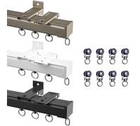 Aluminum Ceiling ain Track for Window ains & Room Divider Silent Sliding ain Rail for Living Room & Shower 460cm (15.1ft) ain Rod System