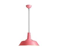 Aluminum Ceiling Chandelier 1-Light Fixture Creative Metal Pendant Lighting for Bathroom Kitchen Island Dining Room Entryway Single Head Hanging Lamp, Pink