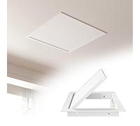 Aluminum Ceiling Inspection Hatch,Concealed Plumbing Cables Access Panel,with Magnetic Push Lock,Easy to Use,for Wiring, Heating Pipe, Cable and Alarm Inspection