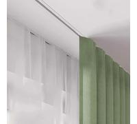 Aluminum Ceiling Mounted Curtain Track Concealed Design for Room Dividers Easy Installation Perfect for Modern Interiors and Space Optimization