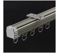 Aluminum Ceiling Track System Kit with Silent Rollers for Room Divider 150cm (5ft) - Ideal for Living Room & Bedroom Easy Install & Stylish Ceiling-Mounted Solution