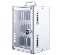 Aluminum Cell Phone Security Locker with Heat Dissipation Centralized Management Cabinet for Mobile Devices (24-Bit) - Secure Storage Solution for Offices and Institutions