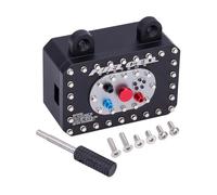 Aluminum Cell Receiver Box/Electric Box/Fuel Tank for 1/10 RC Crawler Car SCX10 PRO Roll Cage RR10 Capra RR10 TRX6 VS4-10 Simulated Fuel Tank (Black)