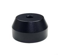 Aluminum Center Adapter for 7 Inch EP Vinyl Record Turntables, Dome Design (Black)