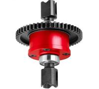 Aluminum Center Diff Set 50T ARA311118 for Arrma 1/7 Big Rock Felony Fireteam Infraction Mojave 6S BLX,1/8 Kraton Notorlous Outcast Talion TLR Tuned Typhon Typhon 6S BLX Upgrades Parts(Red)