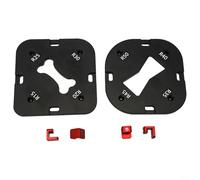Aluminum Chamfering Template with 8 Radius Options for Safe Woodworking and Crafting (R15-30)