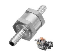 Aluminum Check | Non-Return Way | Silver Flow Control Fitting for Car Motorcycle Boat Helicopter Engine, 6 8 10 12mm Universal Line Connector for Reliable Performance