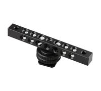 Aluminum Cheese Rod With Hot Shoe Adapter 1/4-20 Threaded For Monitors Microphone Flashing Light LCD Light Mounting