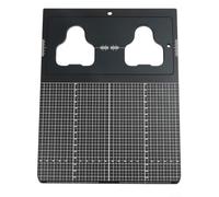 Aluminum Cleat Positioning Gauge for Cycling Shoes | Fits for spd and Look systems, ensures accurate foot positioning, reduces joint strain, black aluminum finish