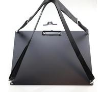 Aluminum Clipboard A4 Size (9.5" x 12.7") Two Clip Clipboards with 63" Adjustable Shoulder Strap Ideal for Artists, Architects and Engineers (A3 Landscape - Black)