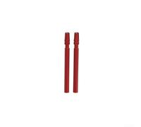 Aluminum CNC Machined For Presta Valve Extenders 2 Pack for Bicycle Inner Tubes Suitable for French Valve Types for Extended Valve Reach (40mm red)