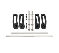 Aluminum CNC Modular Bumper Set 1 10 Scale Compatible With Motorcycle Parts RC Crawler Chassis Rigs Comp Builds Gspeed Power Wagon Cliffhanger Body(black set)