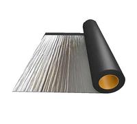 Aluminum Coating Foil Tape,Self-Adhesive Outdoor Use Butyl Sealing Tape,Bitumen Tape Waterproof Roof Repair Tape,for Roof Leak Hole Gutter All Weather Patch,Easy to Cut (0.6x5m(1.97x16.4ft))