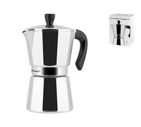 Aluminum Coffee Maker Officine Standard 6 Cups