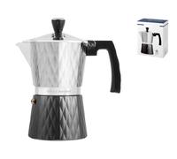 Aluminum Coffee Maker Officine Standard Diamond Pattern Anthracite