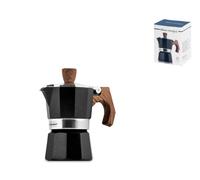 Aluminum Coffee Maker Officine Standard Wood Effect Handle