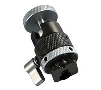 Aluminum Cold Shoe Rotating Mount with 1/4 Screw for Photography Equipment and Accessories Ball Joint Adapter Rotating Metal Ball Head Mount with Screw for DSLR Camera Smartphone Monitor Double