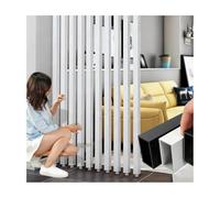 Aluminum Columnar Metal Slat Room Divider - Floor-to-Ceiling Wall Partitions for Living Dining & Study - 4 Sticks 220cm/86.6in - Stylish Space Separator