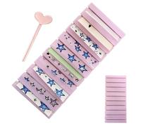 Aluminum Compact Organizer Portable Nail Case Secure Sticker Holder 10 Slots Storage Container Professional Salon Travel Accessory Beautiful Equipment
