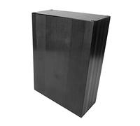 Aluminum Cooling Enclosure Instrument Project Case Black Oxide Split Type Electronic Project Box for HIFI Amplifier (200mm long)
