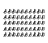 Aluminum Corner Bracket 50Pcs, 2 Holes, L Type, 28x28mm for 2028 Aluminum Profile - Lightweight Design, Resistant, Easy Installation for DIY Projects