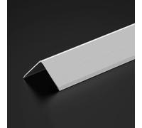 Aluminum Corner Guards, 90cm*3pcs L-Shaped Threshold Edge Trim Decorative Strip,Wall Angle Profile 89° for Wooden Walls/Tiles(Silver White,20x20mm)