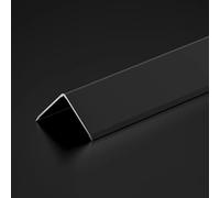 Aluminum Corner Guards, 90cm*3pcs L-Shaped Threshold Edge Trim Decorative Strip,Wall Angle Profile 89° for Wooden Walls/Tiles(Matte Black,20x20mm)