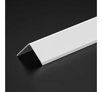 Aluminum Corner Guards, 90cm*3pcs L-Shaped Threshold Edge Trim Decorative Strip,Wall Angle Profile 89° for Wooden Walls/Tiles(Matte White,20x20mm)