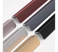 Aluminum Corner Guards, Flooring Threshold Transition Strip, Metal Edging Trim Strip For Edge Of Door Window Table Furniture Cabinets(Black,W15mm*l150cm)
