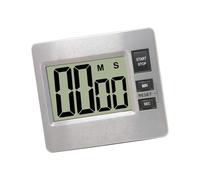 Aluminum Cover ABS Body Countdown Timer with 3 Fixing Methods Clear Screen Easy to Use for Cooking Learning Exercise Digital Clock