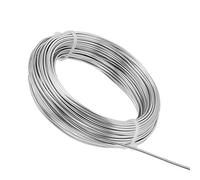 Aluminum Craft Wire, 30m Naler 12 Gauge 98 Feets Silver Garden Wire Crafting Wires Bending Jewelry Wire Artistic Wire for DIY, Sculpture, Jewellery Making, Wreath Making, Beading, Floral (2mm X 30m)