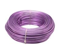 Aluminum Craft Wire 35~225.0Meter 4Size Whole Roll Aluminum Wire Fashion Jewelry Findings For Jewelry Making DIY Aluminum Craft Wire Plated(Light purple,1.5mm 100meter)