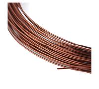 Aluminum Craft Wire Aluminum Wire DIY Weaving Process Colored Alumina Making Small Ornaments Material for Sculpting(Coffee,1.5mm X 5m)