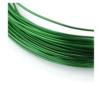 Aluminum Craft Wire Aluminum Wire DIY Weaving Process Colored Alumina Making Small Ornaments Material for Sculpting(Green,0.6mm X 10m)