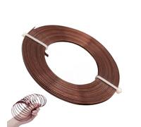 Aluminum Craft Wire - Colored Flat Wire Material | Versatile Flexible Shaping Design | Supports Intricate Artistic Projects For Jewelry Decor Sculpting Creative Crafting Uses