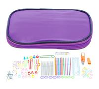 Aluminum Crochet Hooks Set - Lightweight Durable Knitting Tools with Smooth Tips for Even Stitches + Multiple Sizes and Accessories for Yarn Crafting Beginners to Experts (Type 3)