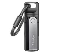 Aluminum Crypto Wallet Case for Ledger Nano X/S/S Plus - Waterproof, Shockproof, Portable Secure Storage Holder- Black