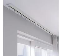 Aluminum Curtain Rail Room Divider Track for RV Shower Camping Available in 1m 2m 3m 4m Lengths Stylish White Finish for Home and Office