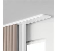 Aluminum Curtain Rail Track 1-6m Double Track for Ceiling Mount Perfect for RV Living Room Hospital Bedroom - White 4.0m Length Easy Installation