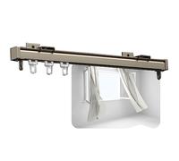 Aluminum Curtain Rails Mute Curtain Track for Drapes Ceiling or Wall Mount Perfect for Living Room Bedroom Shower Campervan Privacy Sliding Curtains