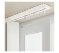 Aluminum Curtain Rails UltraThin 12mm Ceiling Mount System for Bedroom & Living Room White 1.6mSleek Design Durable Support Easy Installation