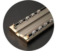 Aluminum Curtain Rod 1M 5M Double Layer Honeycomb Design 90 Degree Corner Curtain Track for Home & Hotel Champagne Color Size: 4M/13.1FT