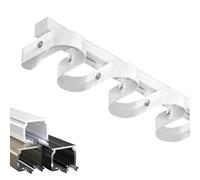 Aluminum Curtain Track for Curtains, Ceiling or Wall Mounted, Heavy-Duty Sliding Curtain Rod for Outdoor Use, Ideal for One-Piece Drapes, Sl nd Durable Design