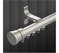 Aluminum Curtain Track Set 5.5M/18FT 1-6m Lengths Single Track with Silent Gliding Function for Living Room Bedroom Divider Balcony Privacy (Gray)