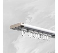 Aluminum Curtain Track Set with Ceiling Mount Roll Hooks for Room Divider Curtains Concealed Rail for Offices & Kitchens 2.4m/7.8ft WhitePerfect for Home Decor