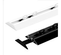 Aluminum Curtain Track Single Rail Ceiling Mount 1.6m (5.2ft) for Curtains Room Dividers RVs Balconies Offices Hotels - Privacy & Home Decor (White)