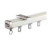 Aluminum Curtain Track System 3.0mCeiling Mounted Curtain Rail for Bedroom RV Room Divider Includes 5m Track RollersWhite 4.3m Length Smooth Glide Easy Install
