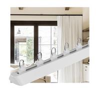 Aluminum Curtain Track - Versatile Ceiling Mount Rod for Showers Bay & Room Dividers - Easy Install Ideal Home Décor & Space Saver Solutions